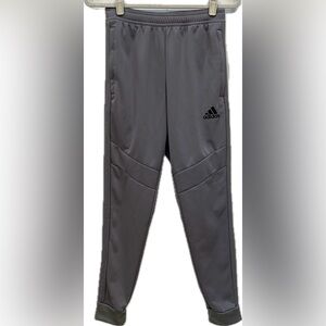 ADIDAS MENS AEROREADY GREY SOCCER FOOTBALL TRACK JOGGERS PANTS